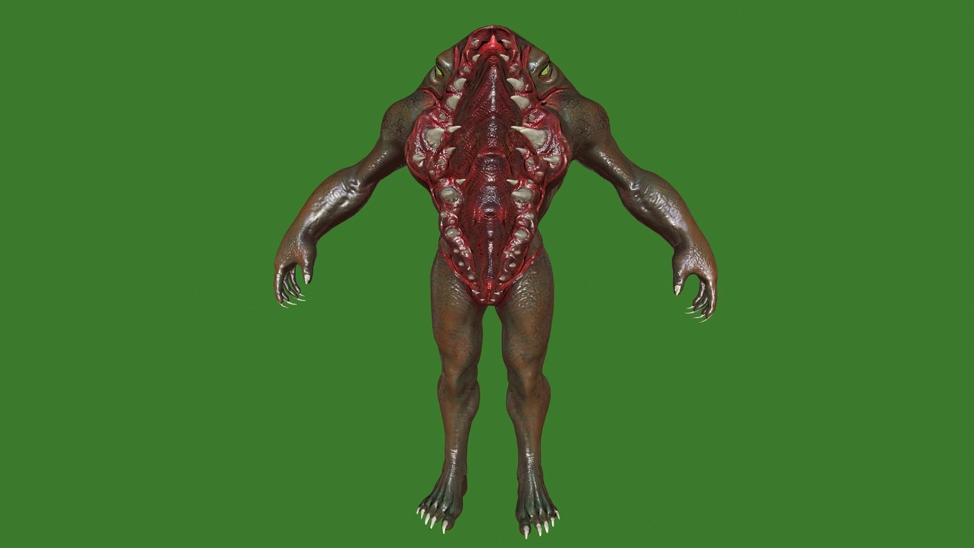 Abomination Low-poly 3D model_3