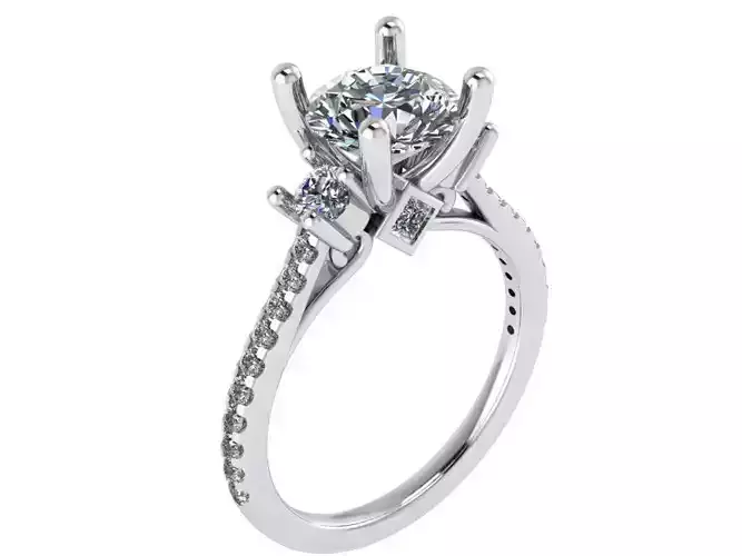 Round Diamond Ring 1757