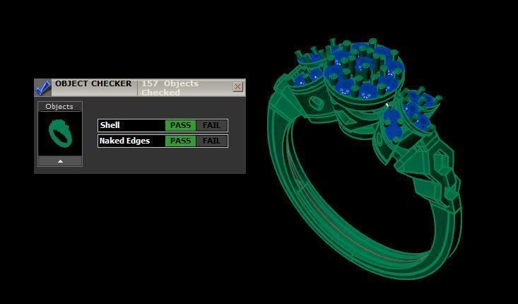 wedding ring for daimonds 3D print model_16
