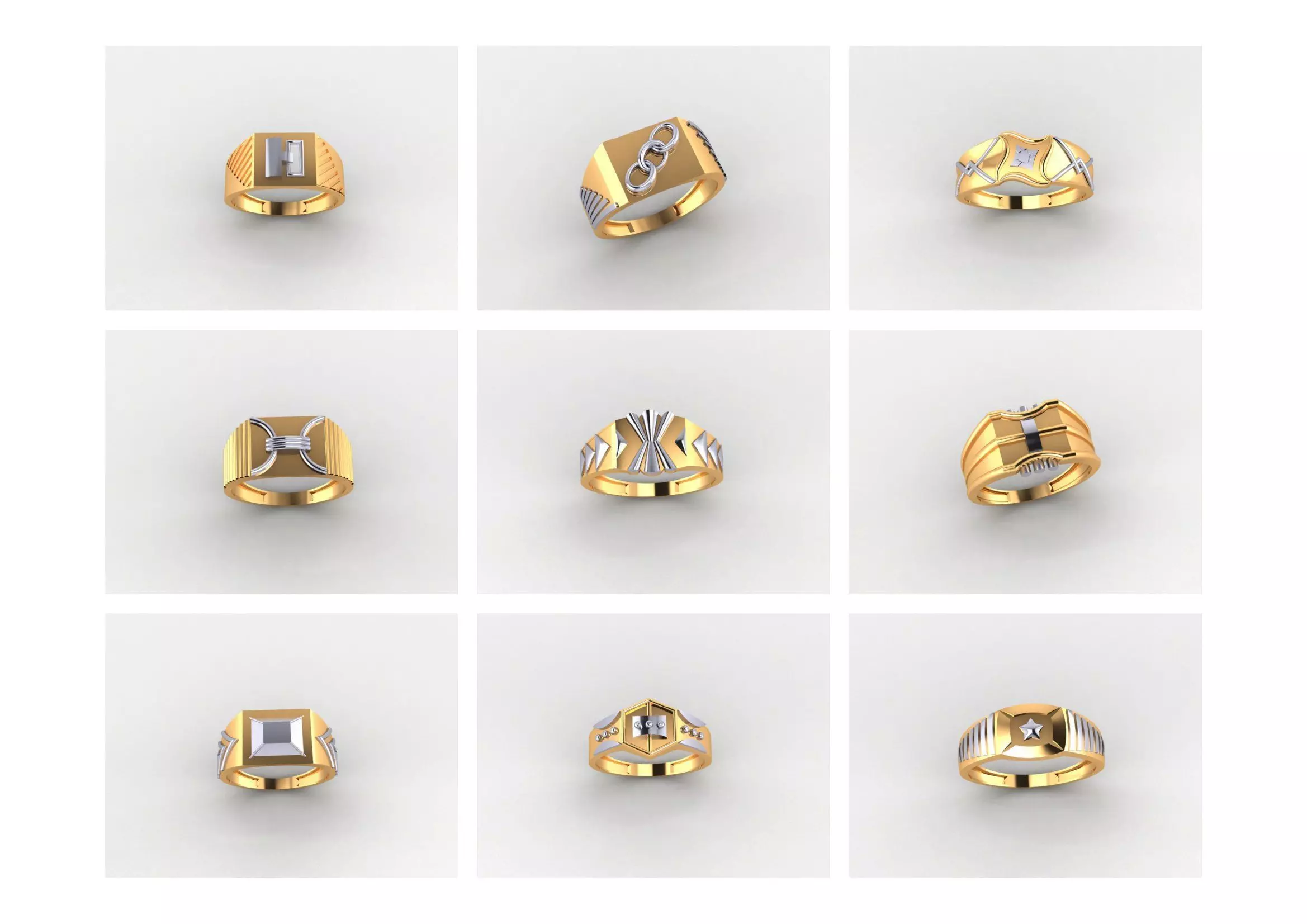 GENTS RING PLAIN BULK PCK 65 3D print model_0