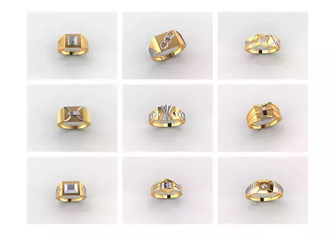 GENTS RING PLAIN BULK PCK 65