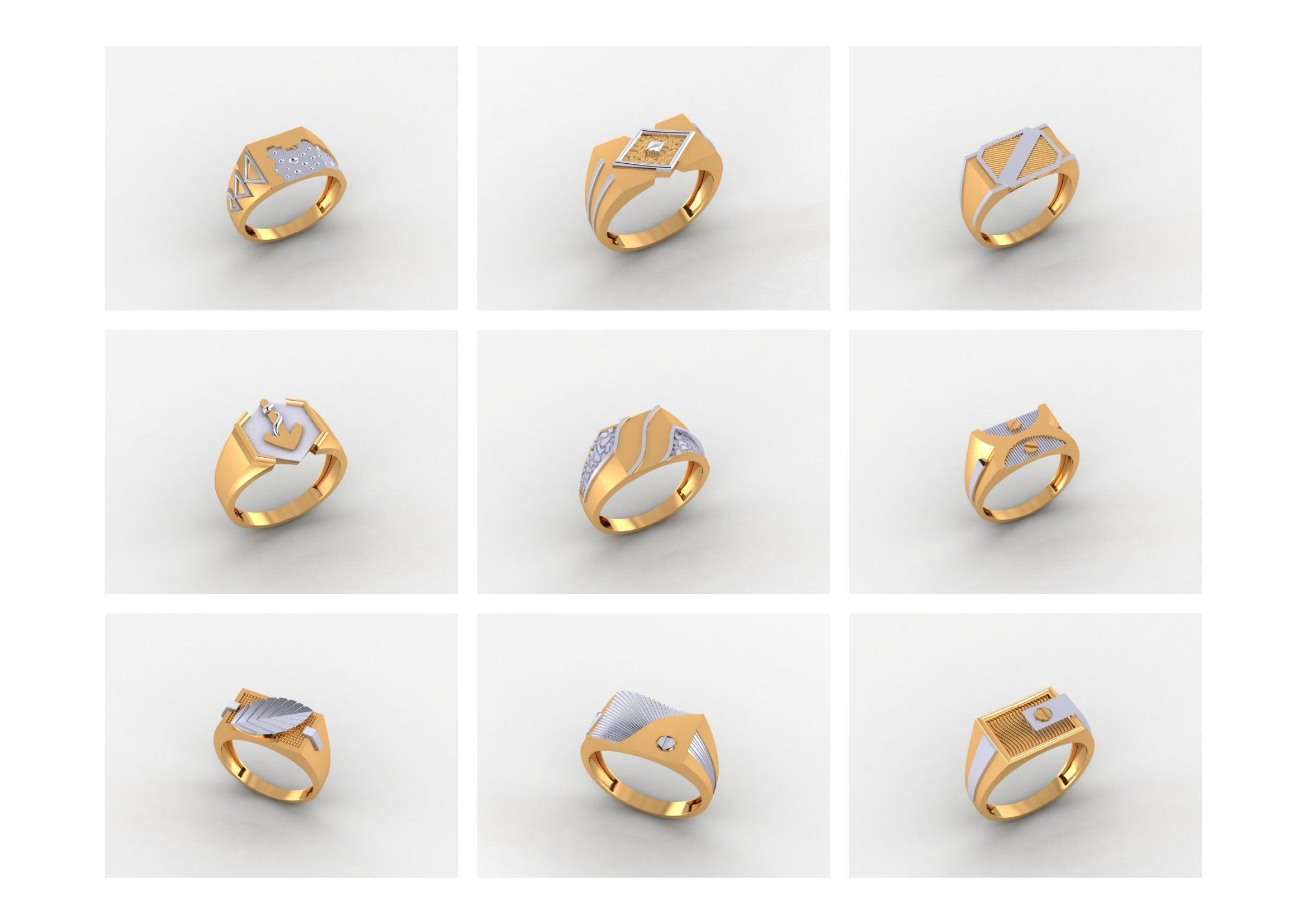 GENTS RING PLAIN BULK PCK 65 3D print model_5