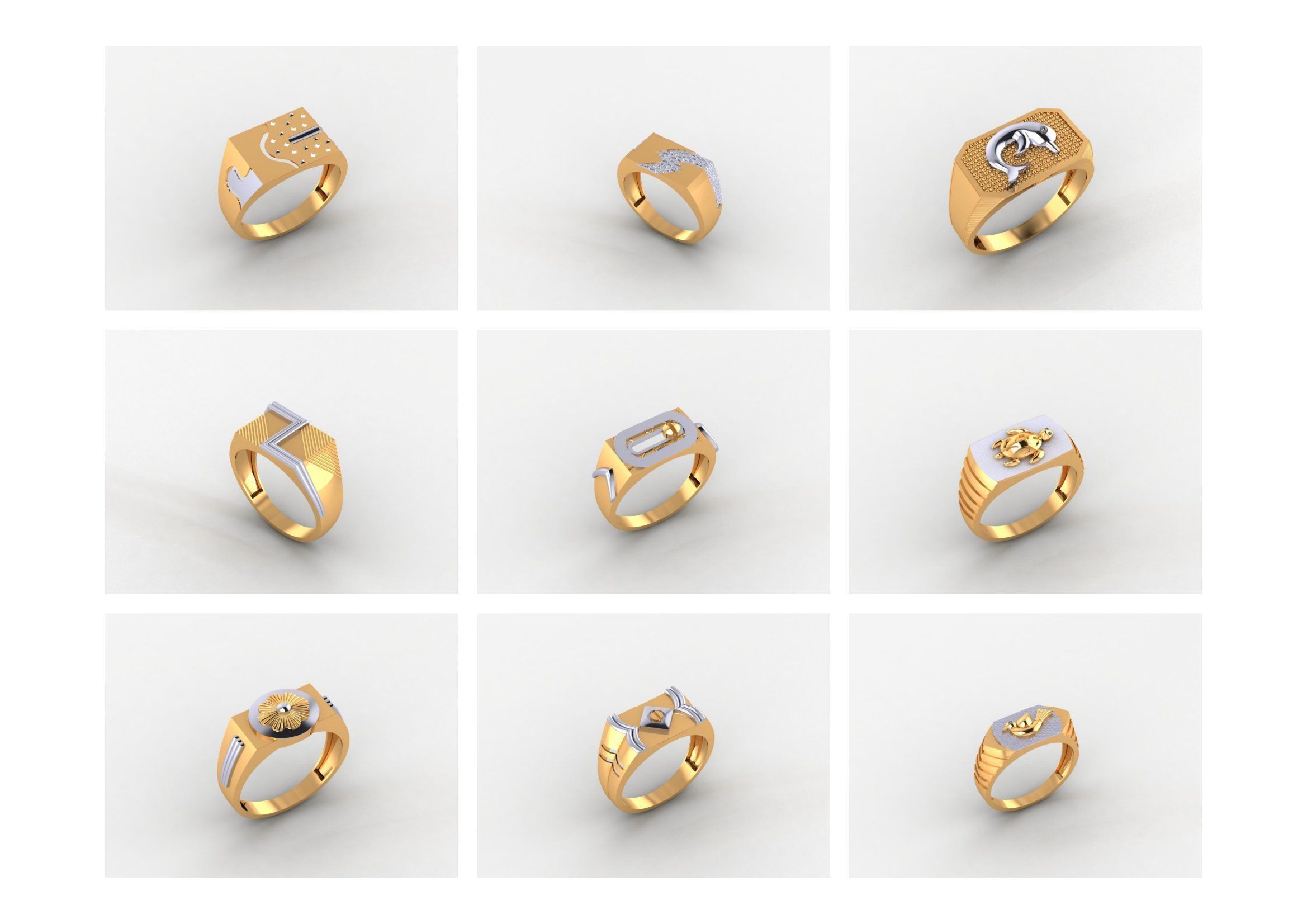 GENTS RING PLAIN BULK PCK 65 3D print model_4