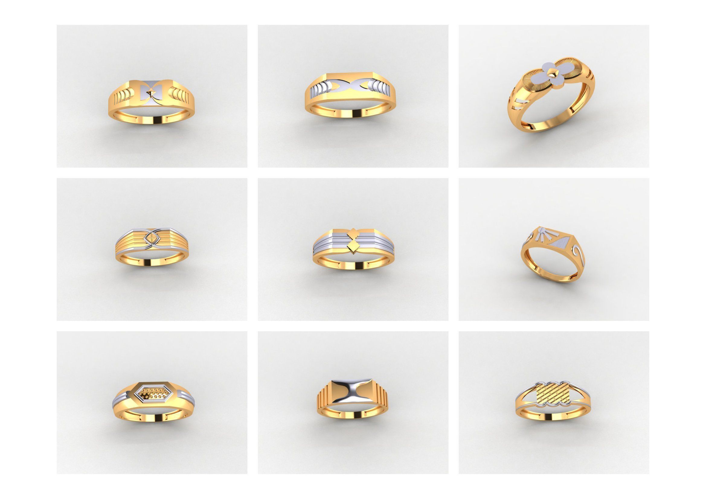 GENTS RING PLAIN BULK PCK 65 3D print model_2