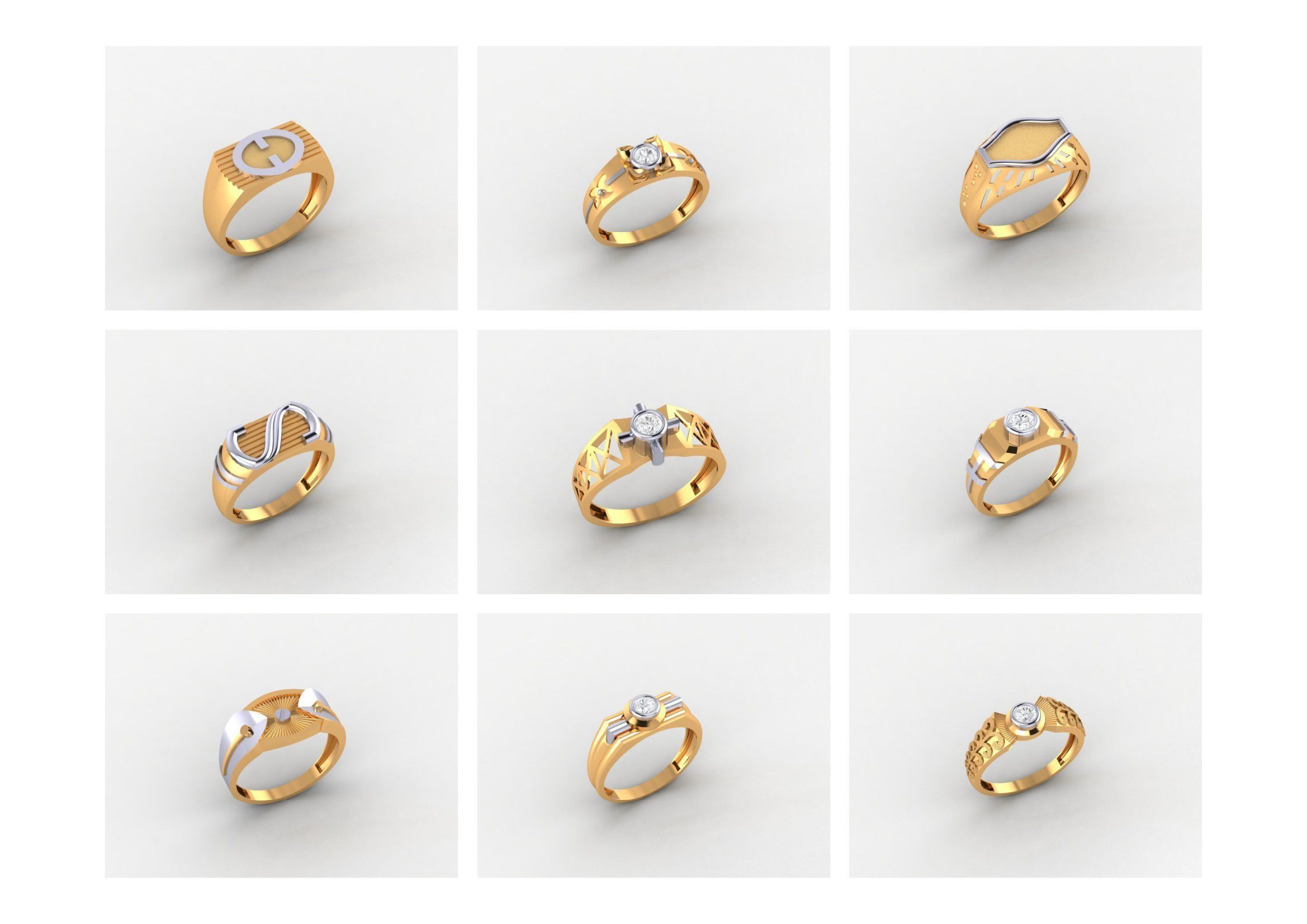 GENTS RING PLAIN BULK PCK 65 3D print model_6