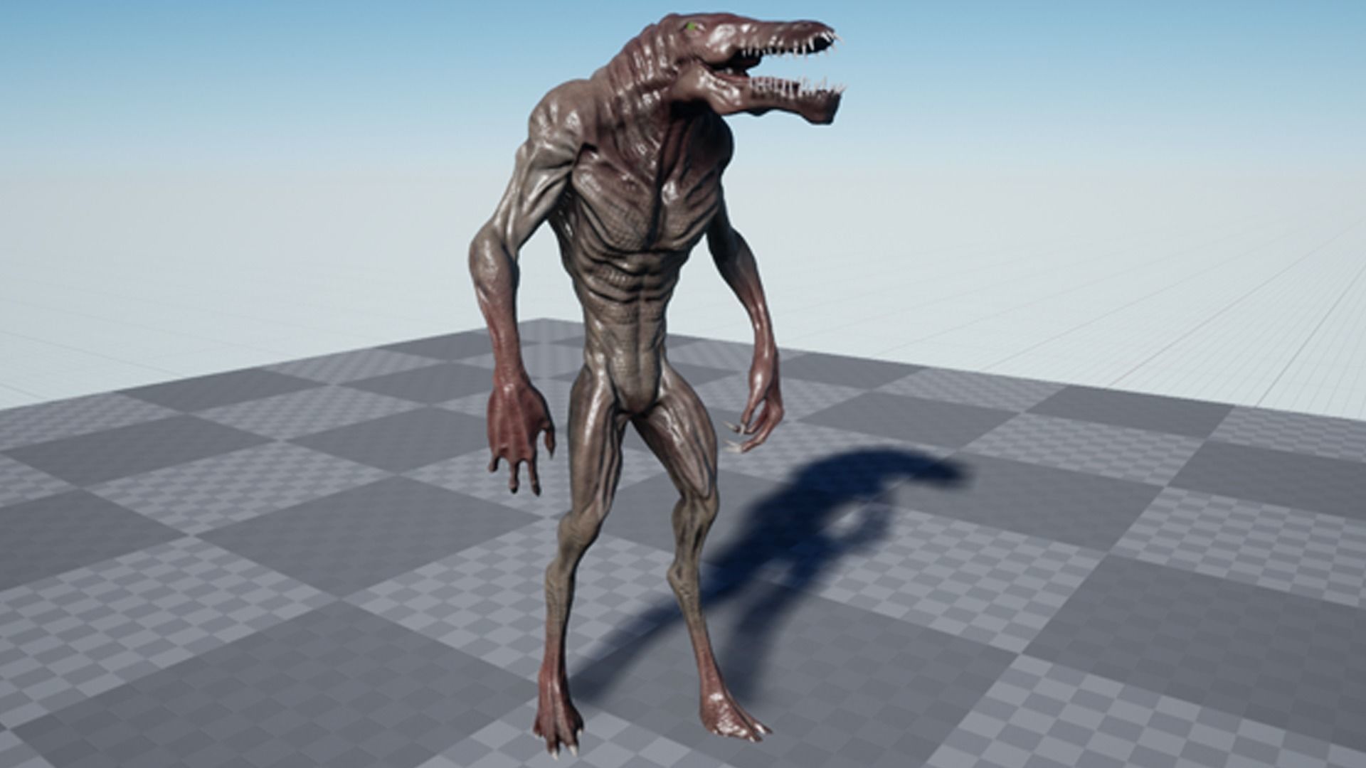 Crocodile Low-poly 3D model_6