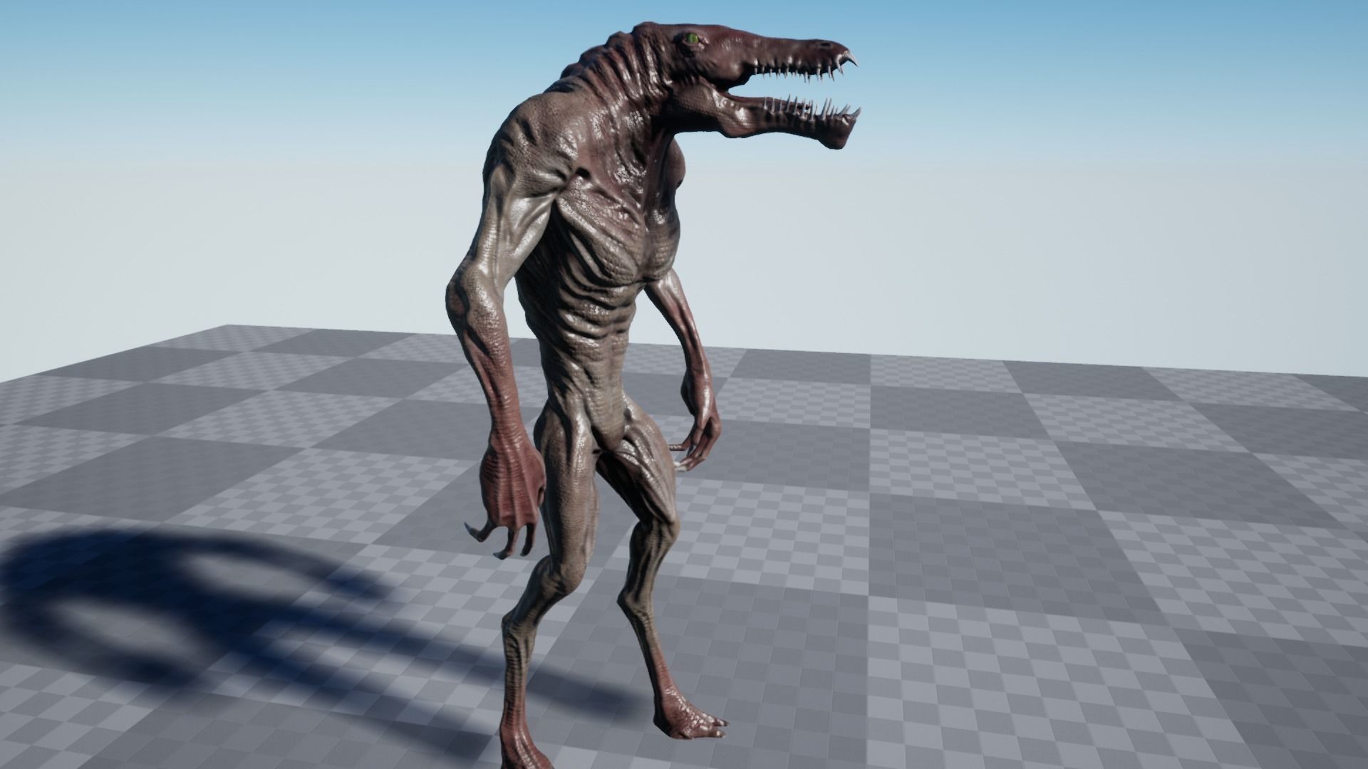 Crocodile Low-poly 3D model_2