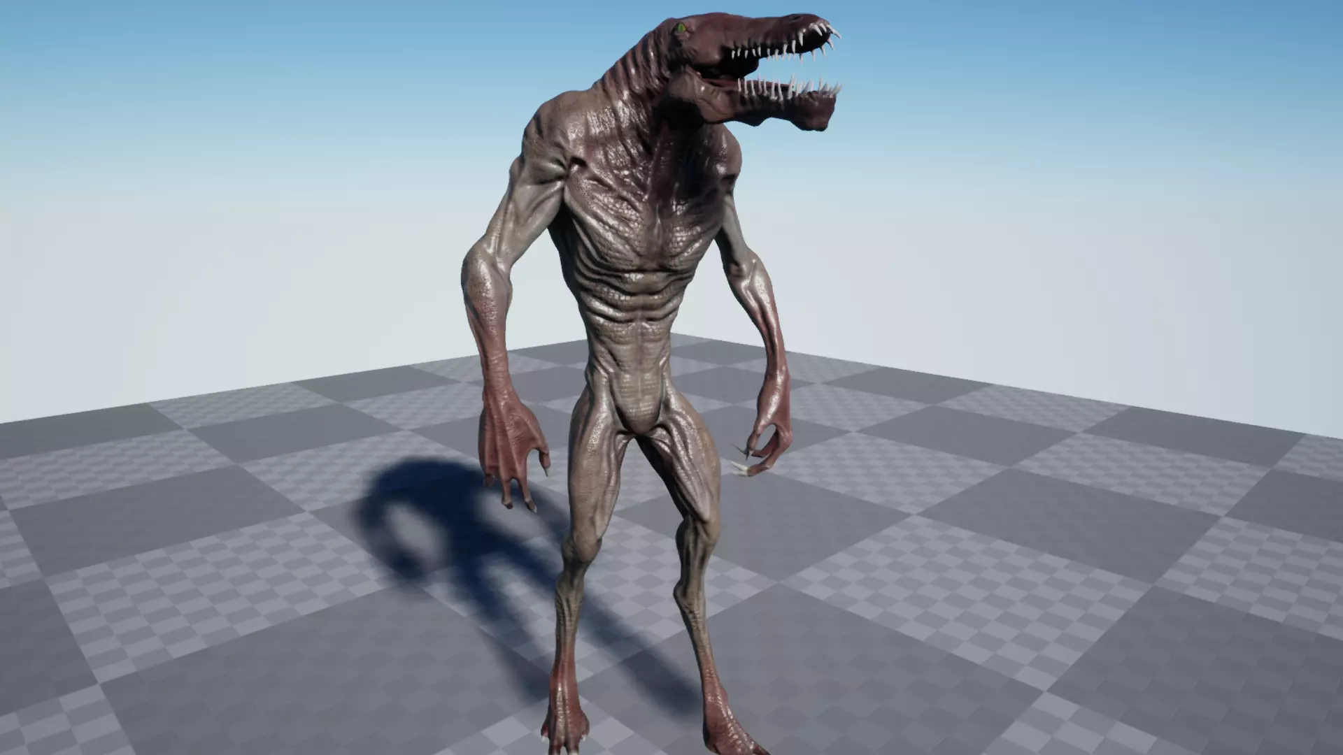 Crocodile Low-poly 3D model_0