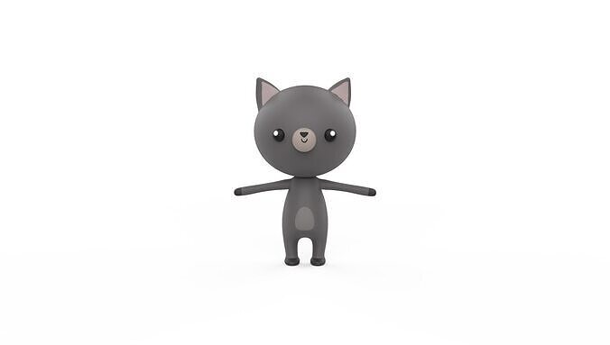 Stylized Character 001 Ratel Low-poly 3D model