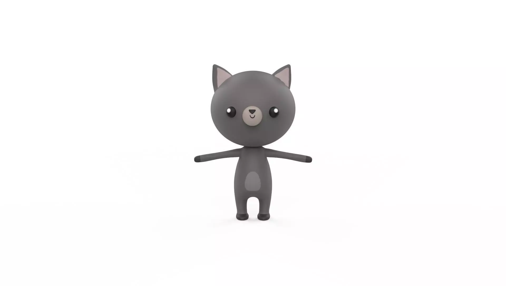 Stylized Character 001 Ratel Low-poly 3D model_0