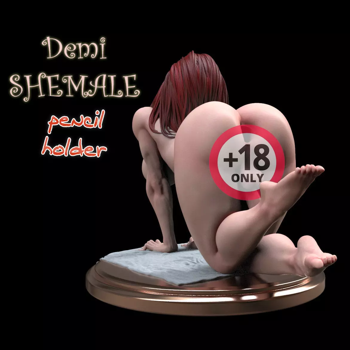 DEMI SHEMALE - PEN HOLDER 3D print model_0