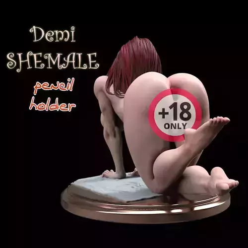 DEMI SHEMALE - PEN HOLDER 3D print model