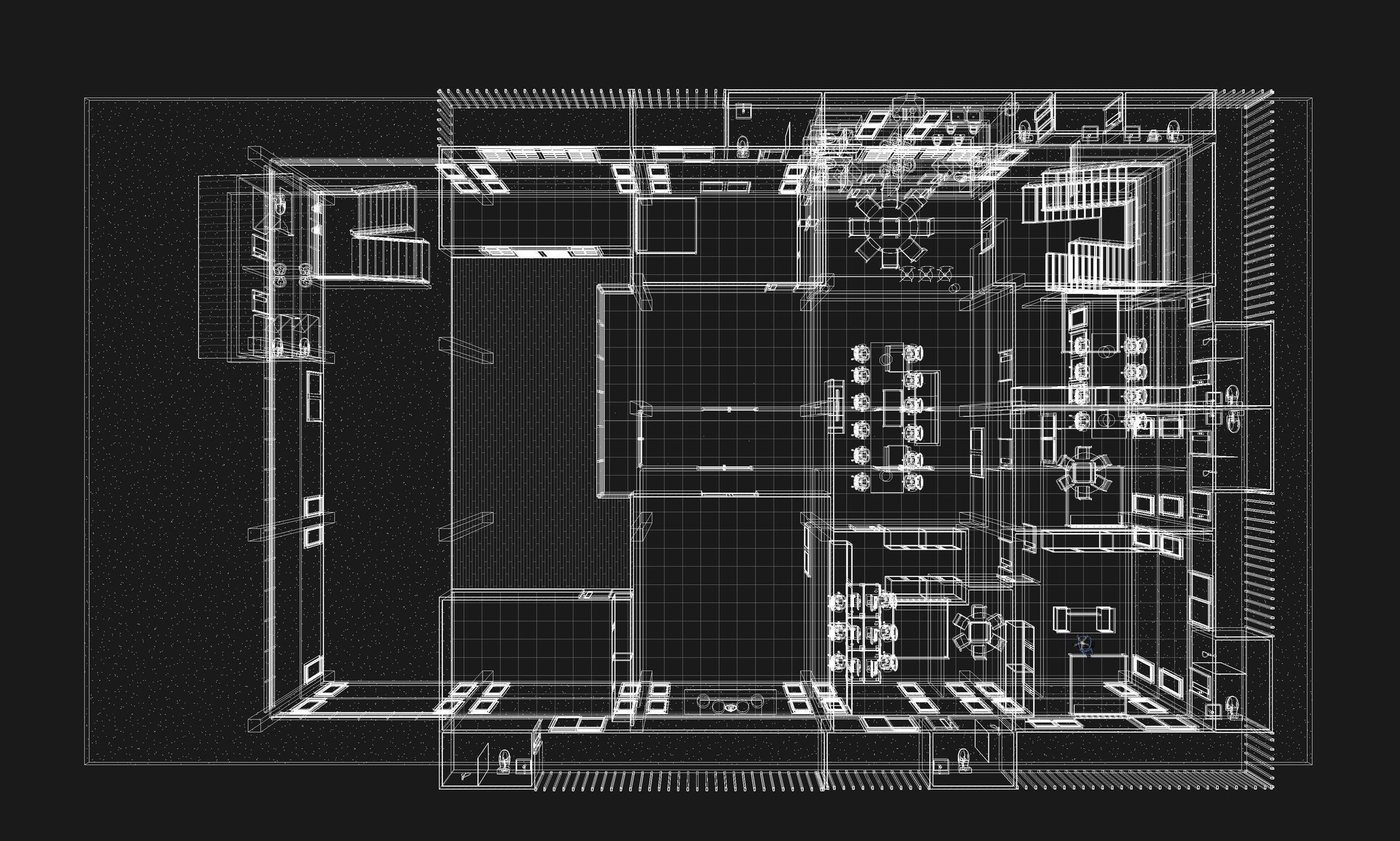 Home office in REVIT 3D model_9