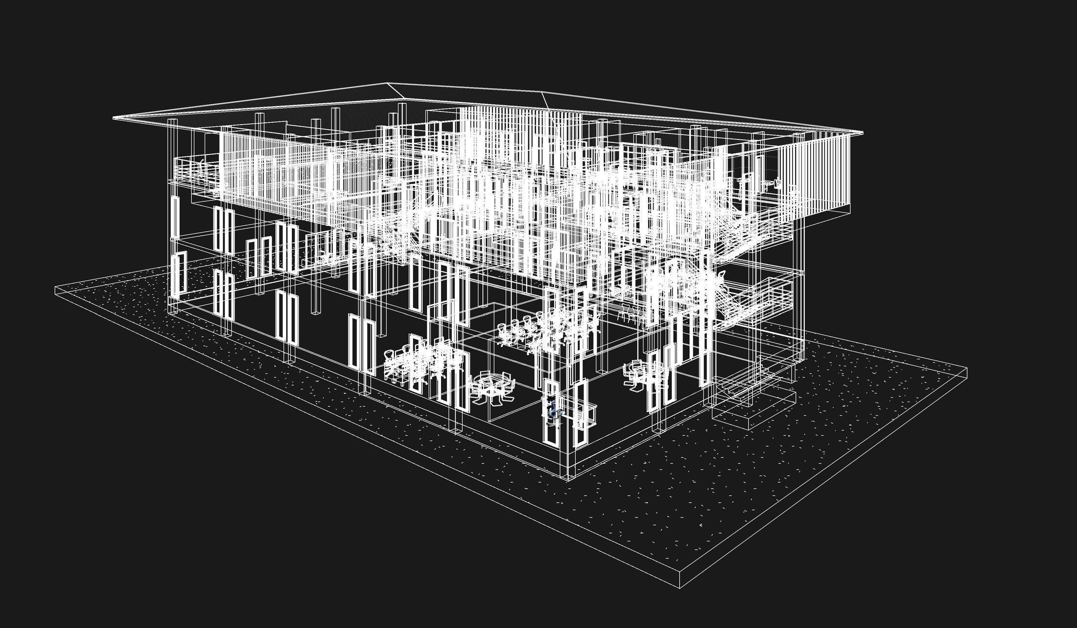 Home office in REVIT 3D model_8