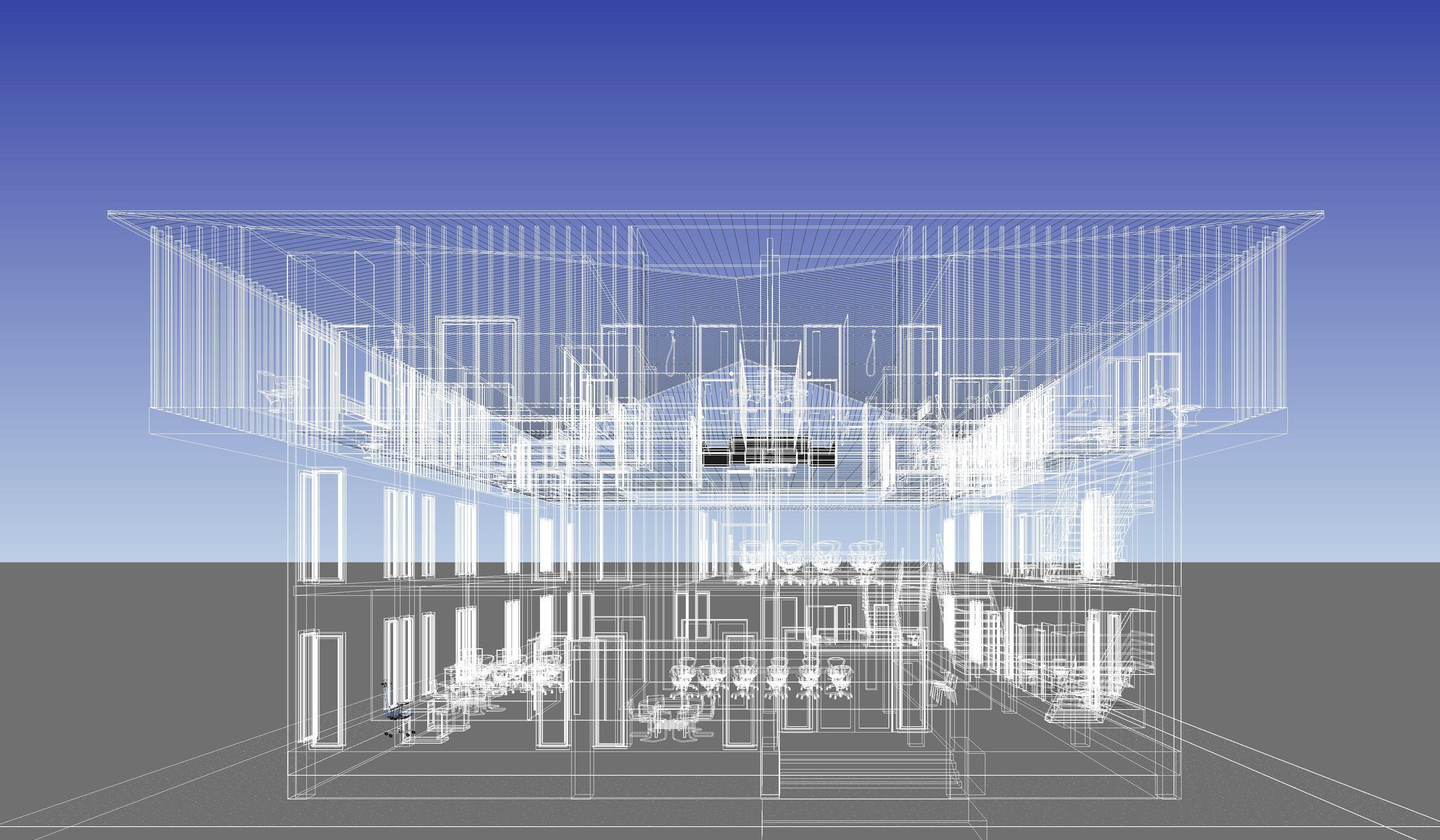 Home office in REVIT 3D model_6