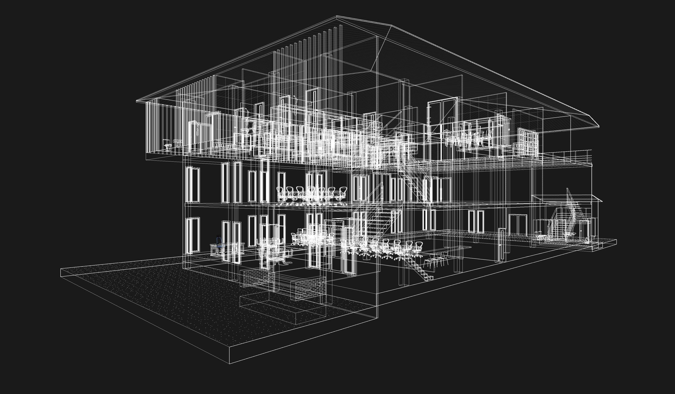 Home office in REVIT 3D model_7