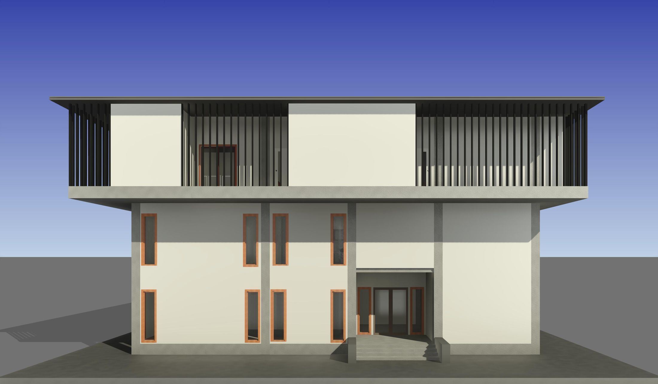 Home office in REVIT 3D model_1