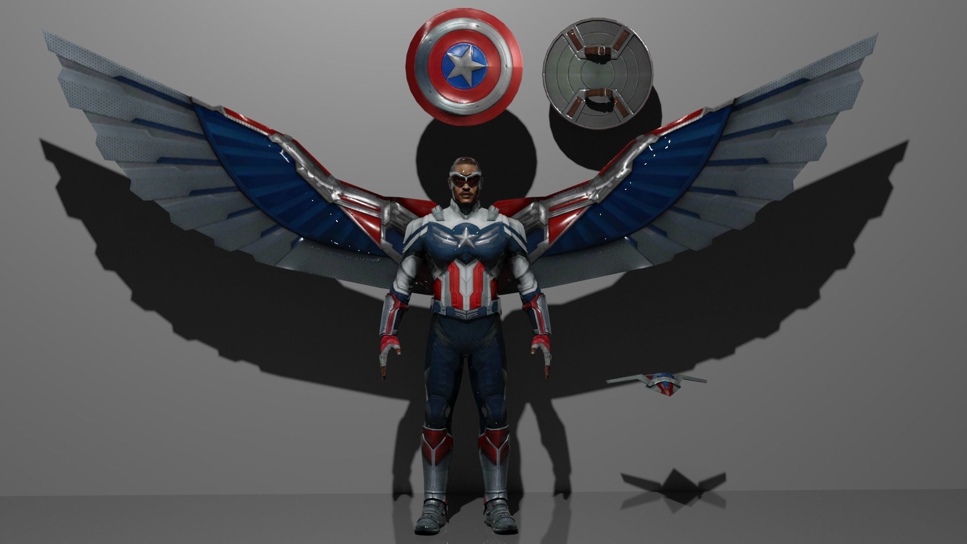 Falcon 3D model 3D model rigged | CGTrader