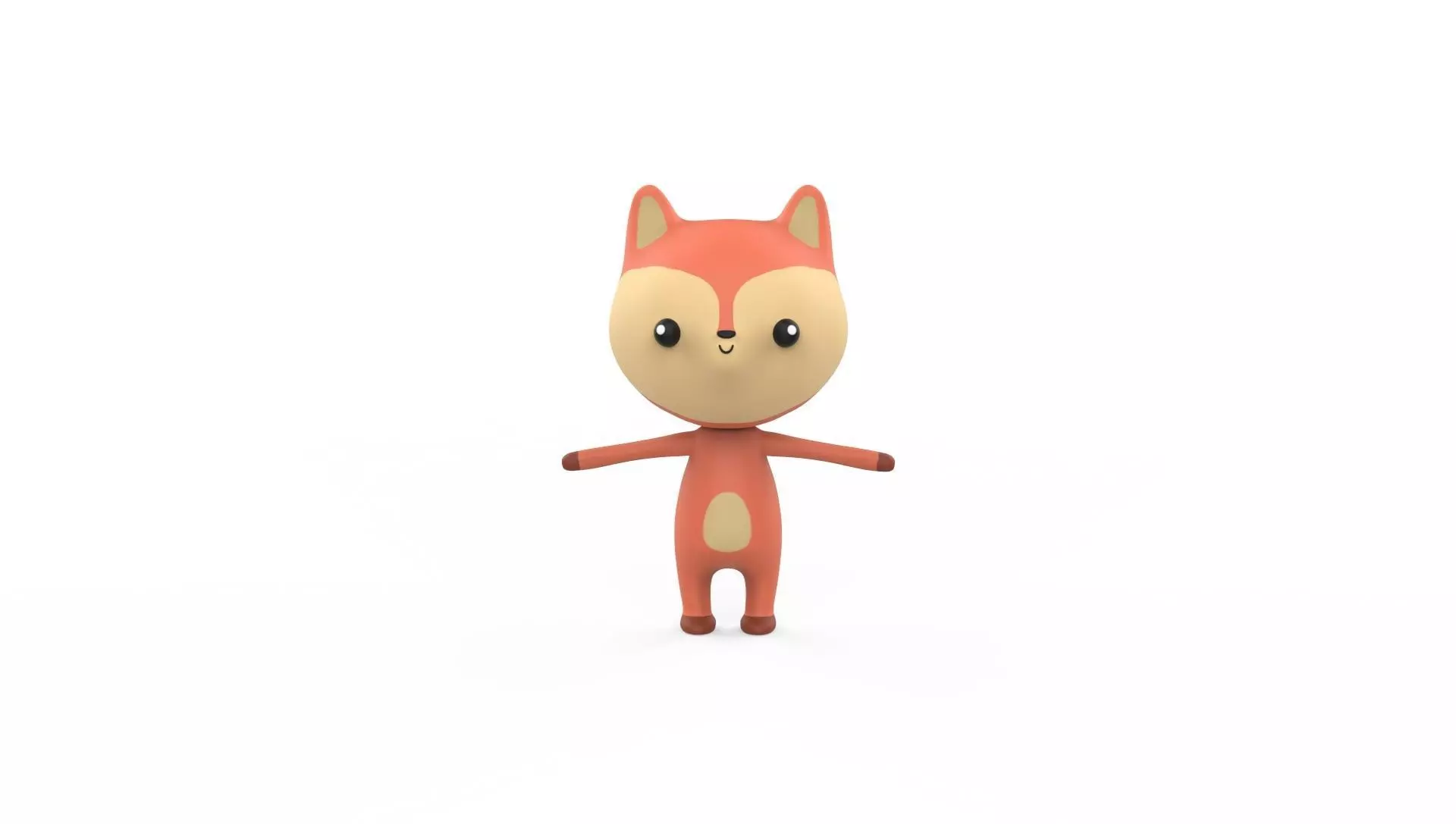 Stylized Character 001 Wolf Low-poly 3D model_0