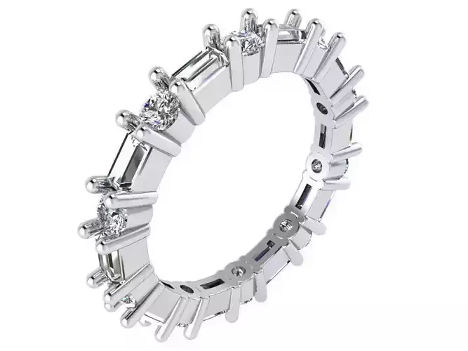 Baguette Diamond Band Ring 1779