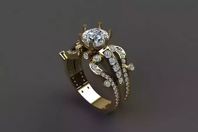 DIAMOND RING 3D print model