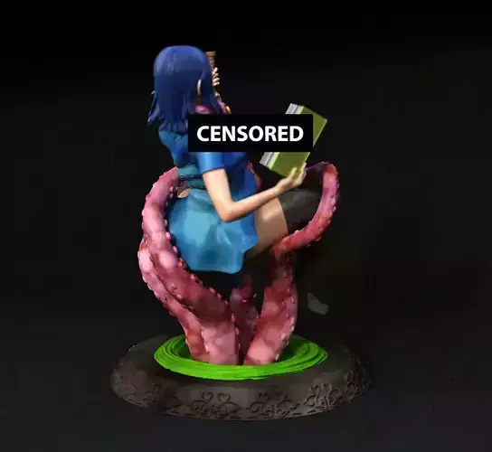 Sexy Pilar  Tentacle 3D print model 3D print model