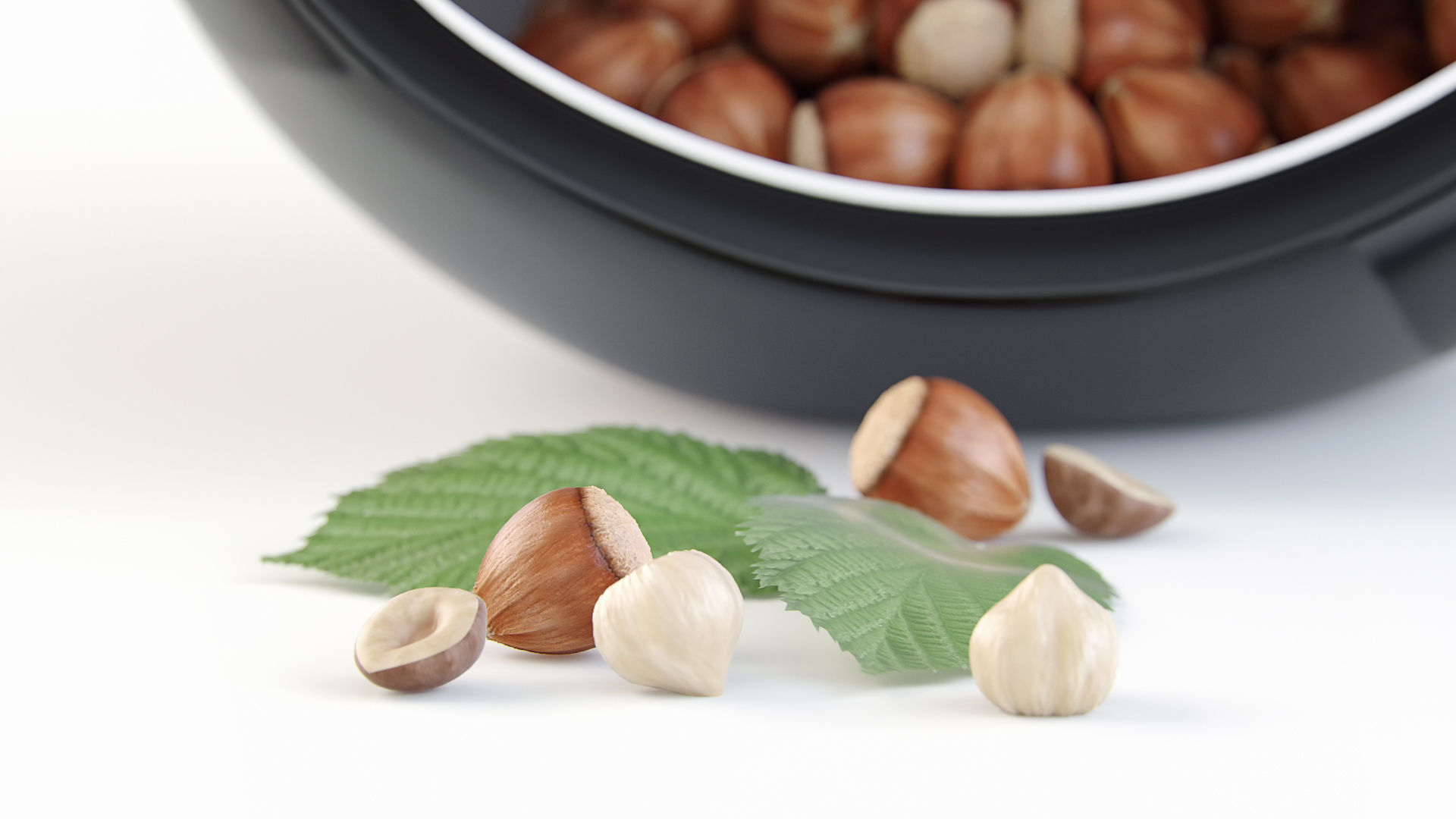 Eva Solo Smiley bowl with hazelnuts 3D model_1