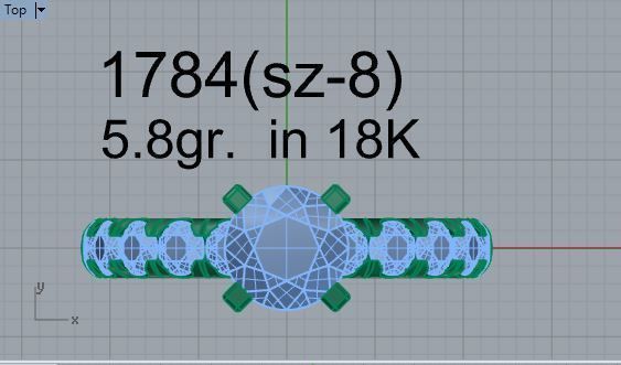 Peg Setting Diamond Ring 1784 3D print model_4