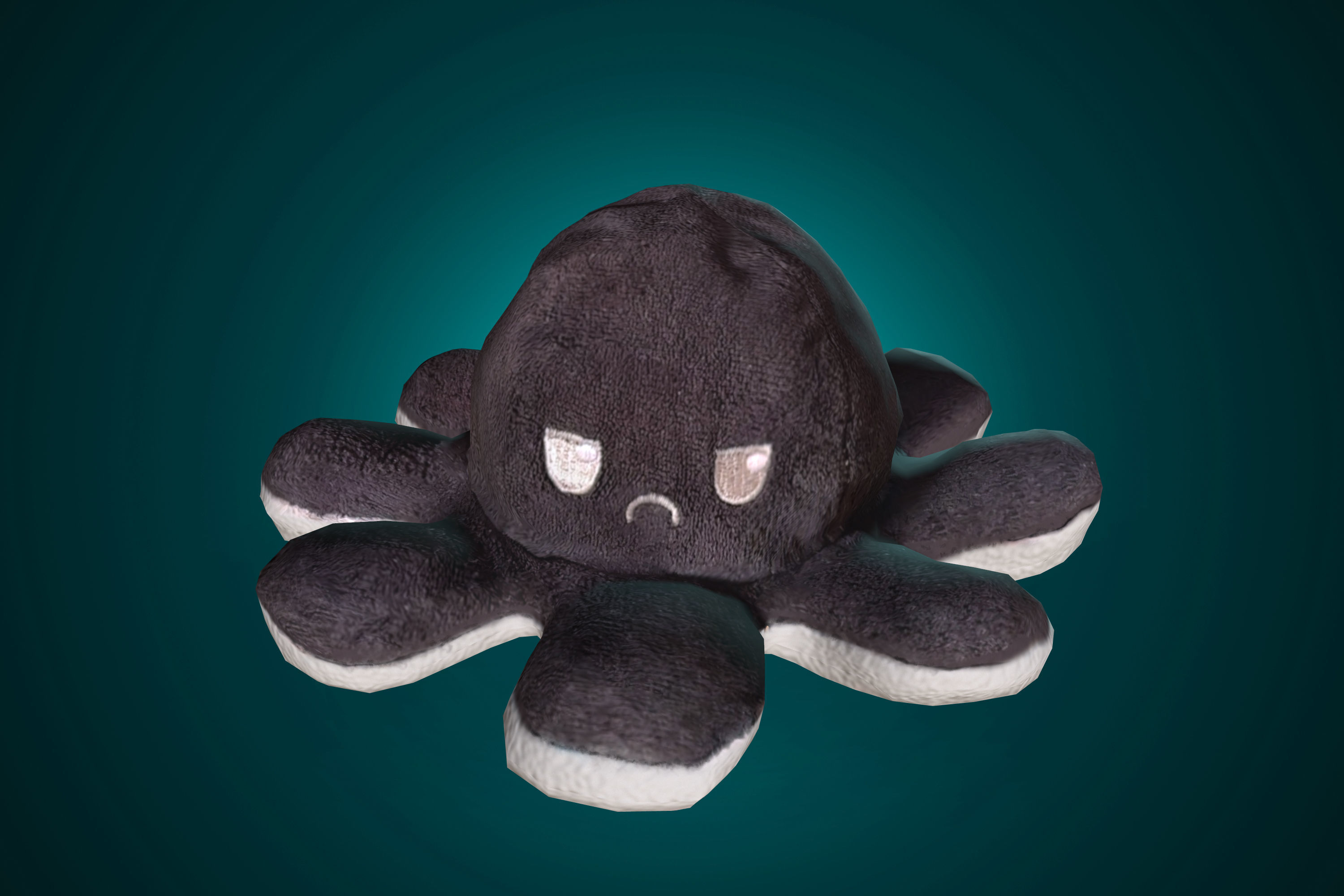 Plush oktopuses photoscan Low-poly 3D model_3