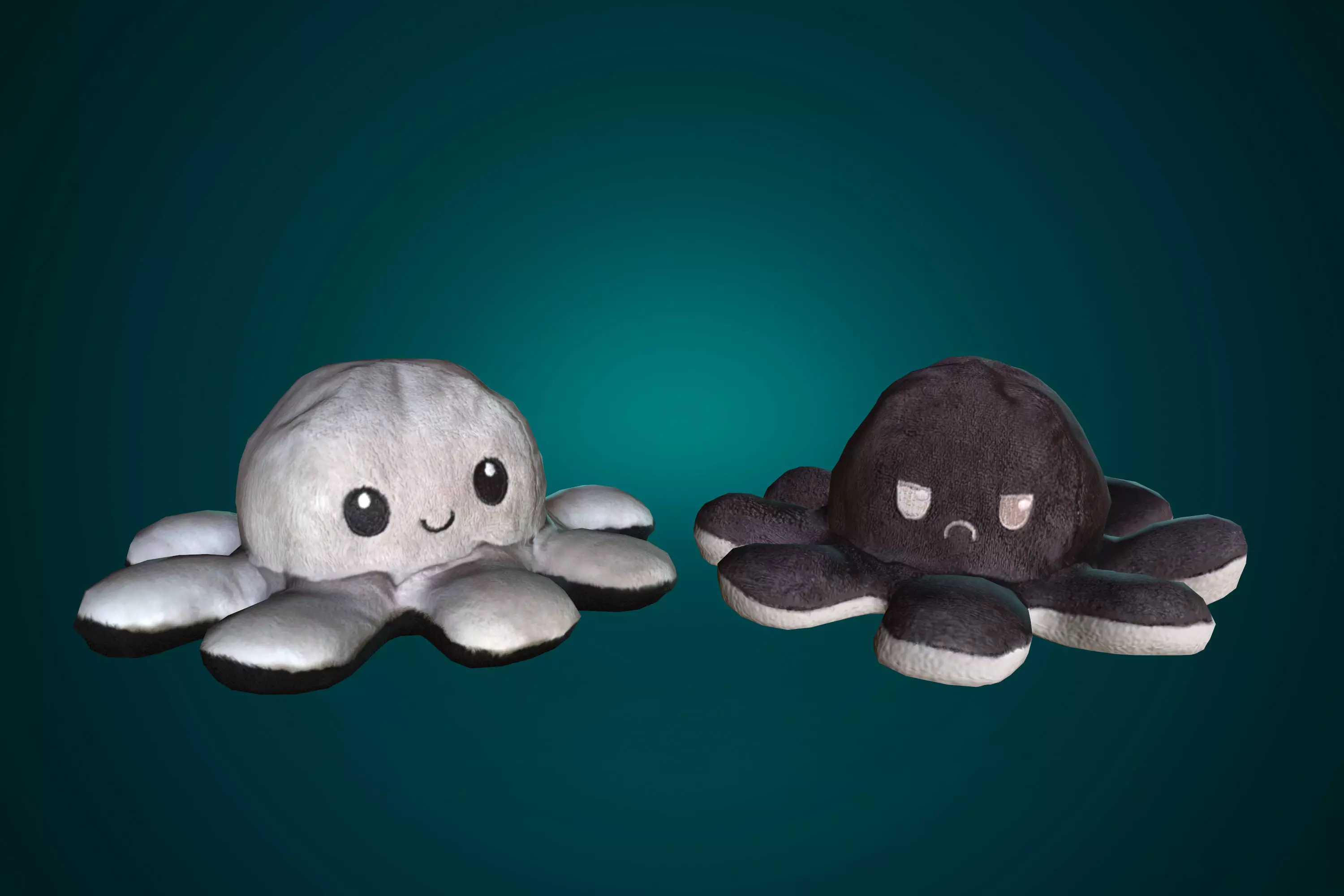 Plush oktopuses photoscan Low-poly 3D model_0