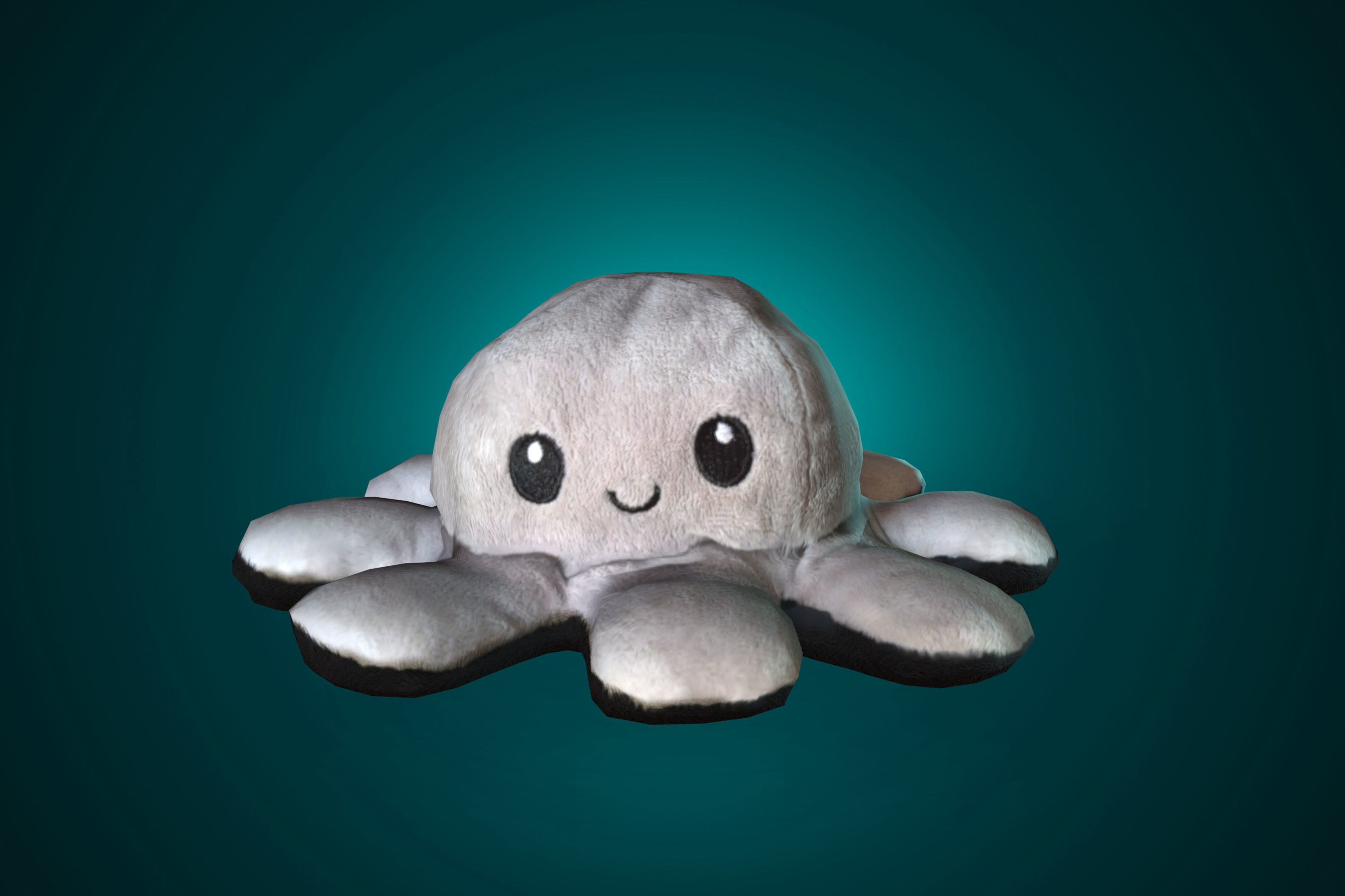 Plush oktopuses photoscan Low-poly 3D model_2