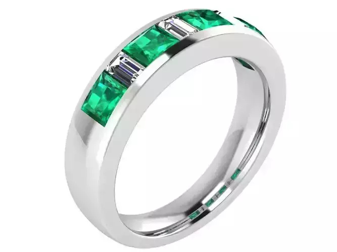 Princess Diamond Band Ring 1788