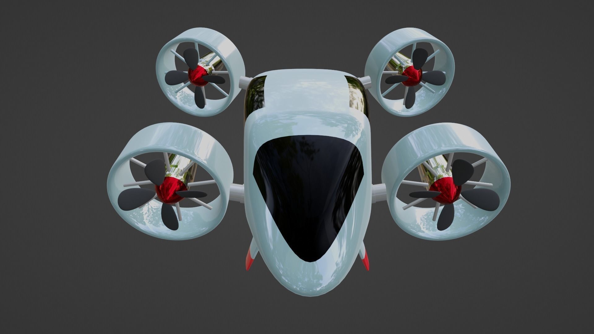 3D human carrying Dron Quadrocopter model 3D model_1