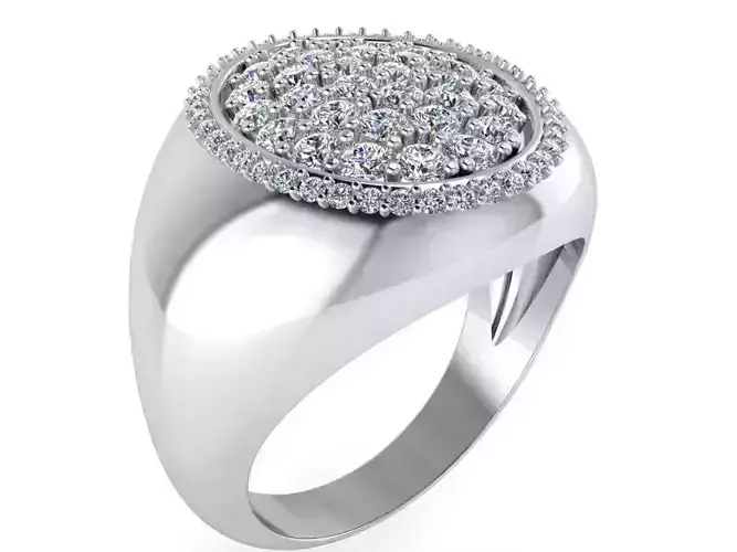 Oval Diamond Ring 1796