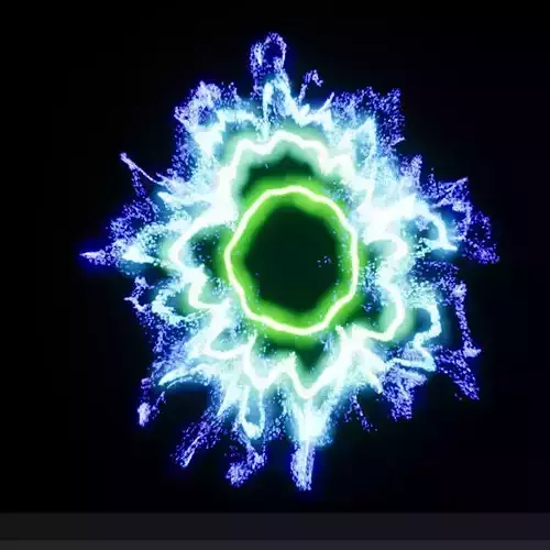 UE 5 FX SCI FI shockwaves animation Low-poly 3D model