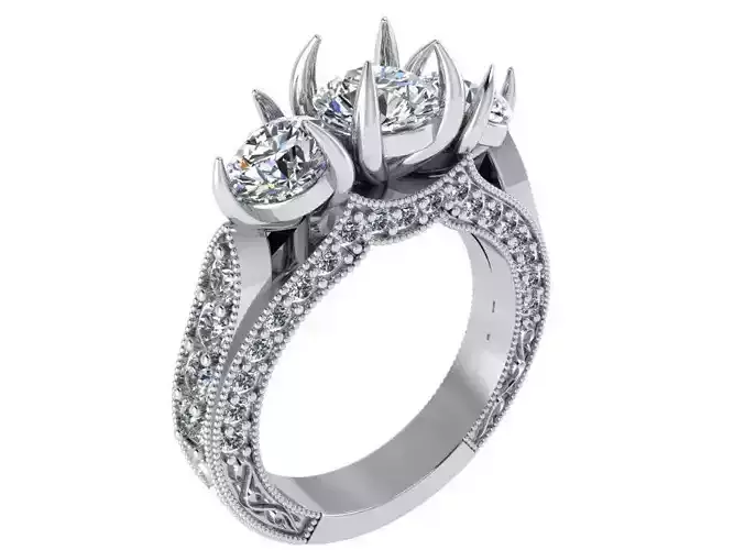 3 Stone Diamond Ring 1798