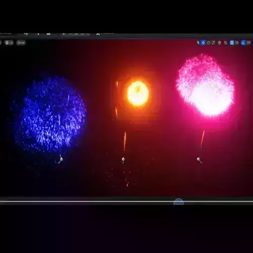 UE 5 VFX SCI FI fireworks  animation