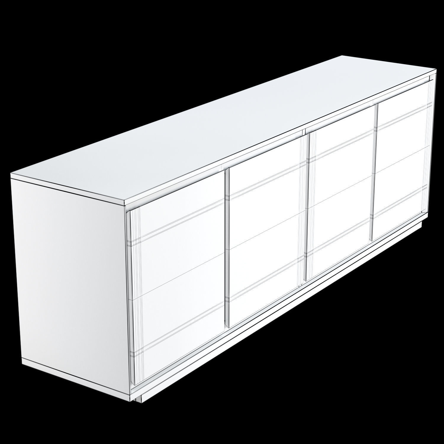 Norre Media Console 3D model_5