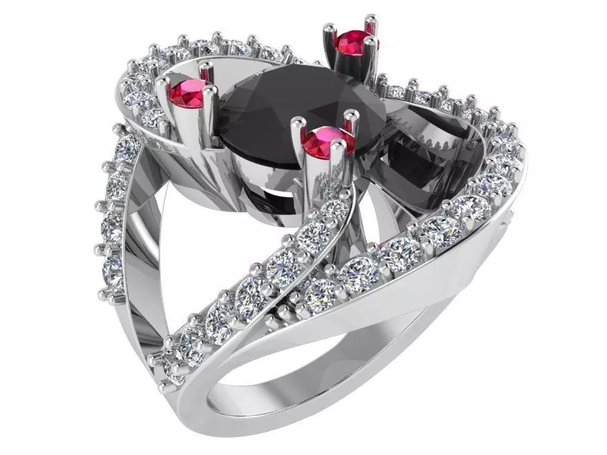 Split Shank Unique Ring 1810 3D print model