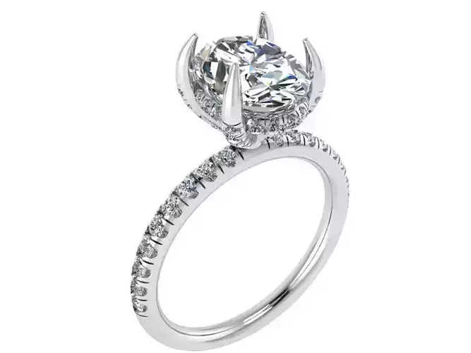 Oval Diamond Ring 1812