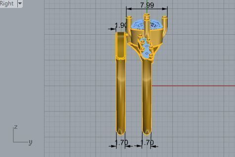 Round Diamond Ring With Band 1818 3D print model_6