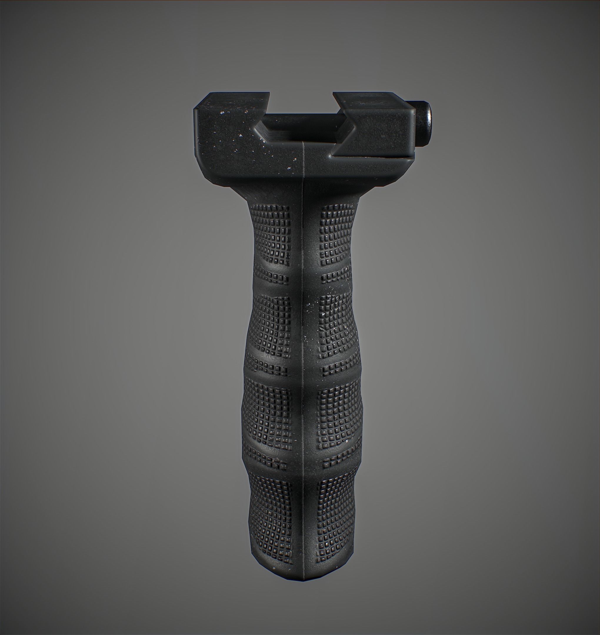 Tactical grip Low-poly 3D model_4