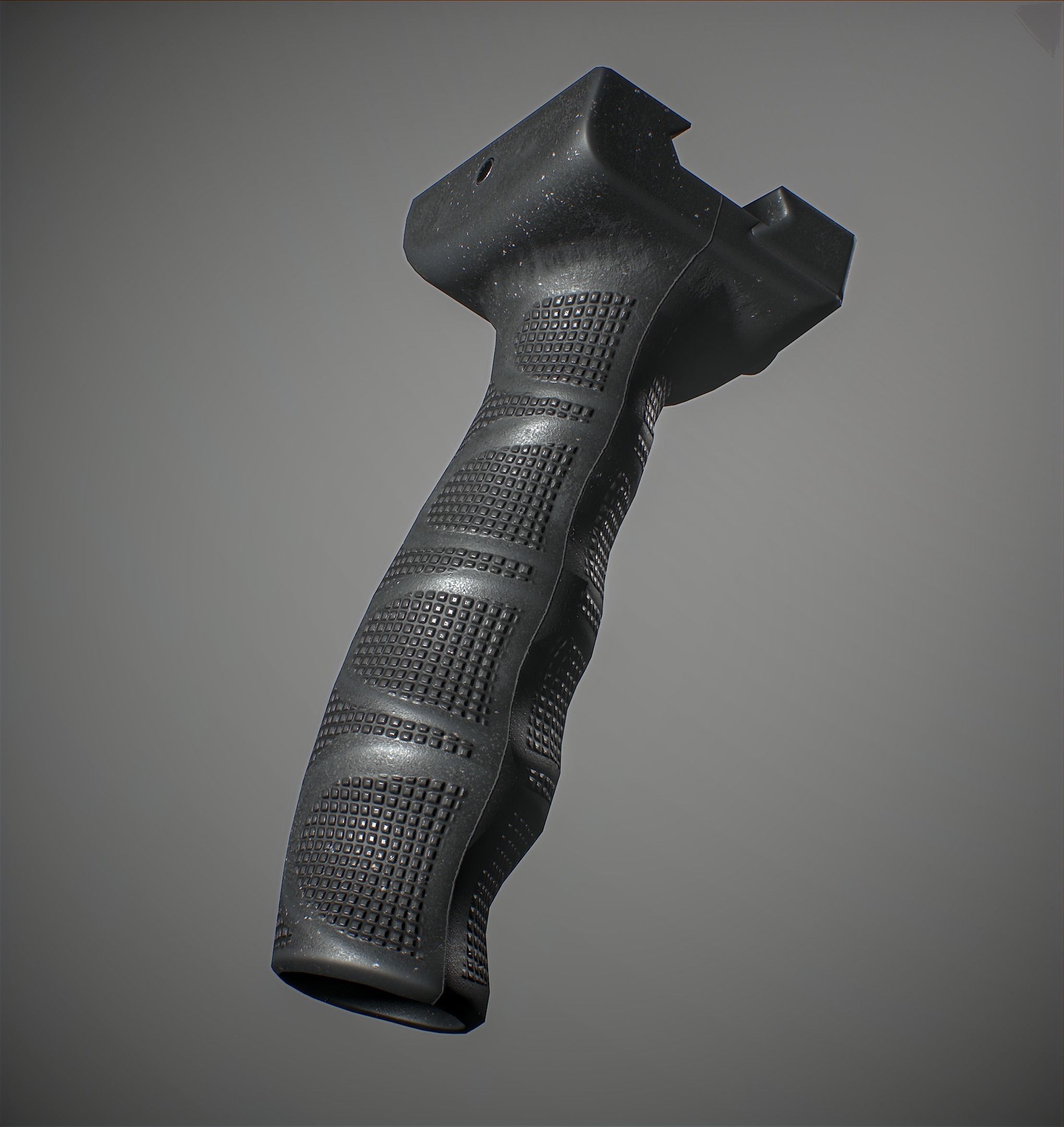 Tactical grip Low-poly 3D model_9