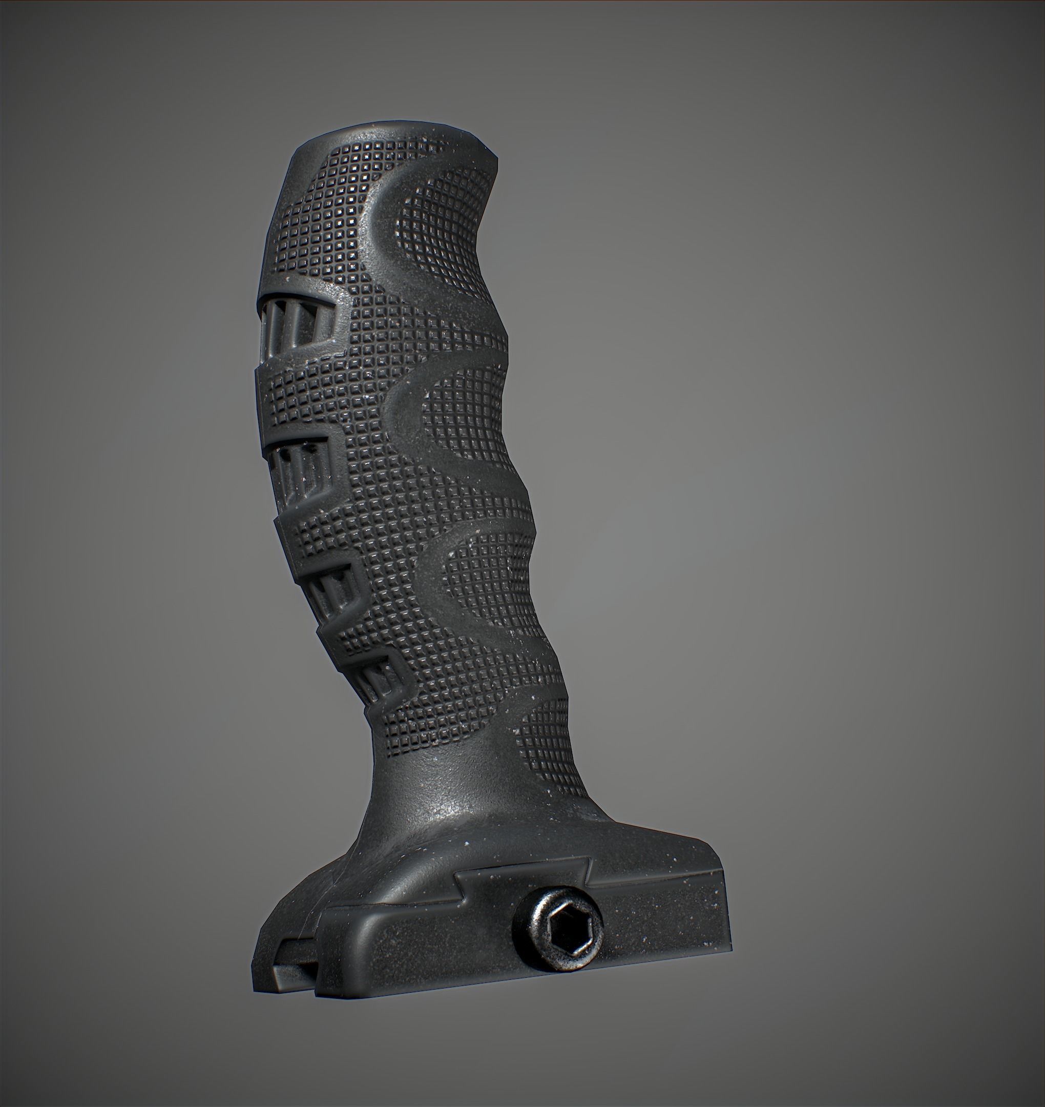 Tactical grip Low-poly 3D model_12