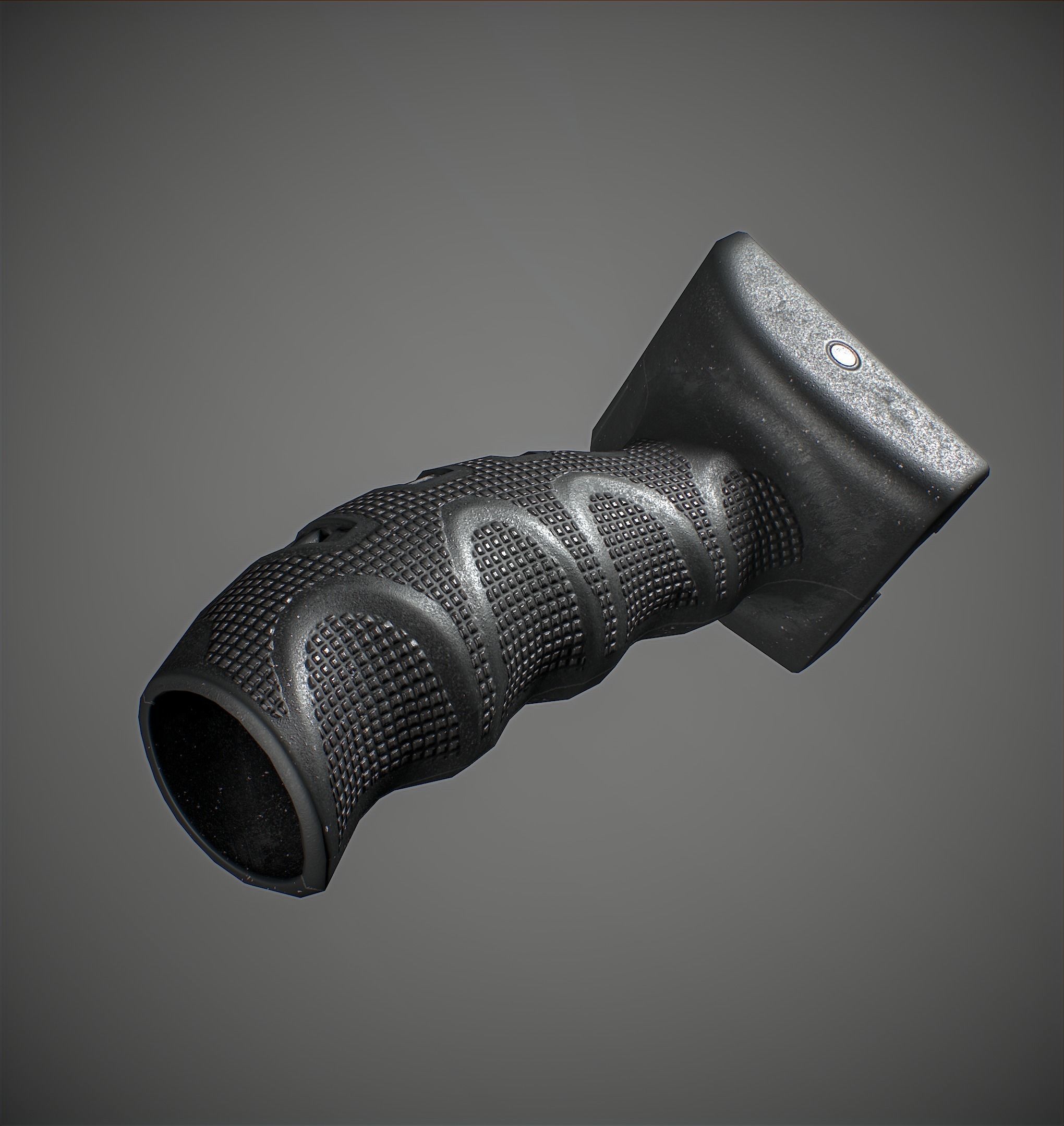 Tactical grip Low-poly 3D model_5