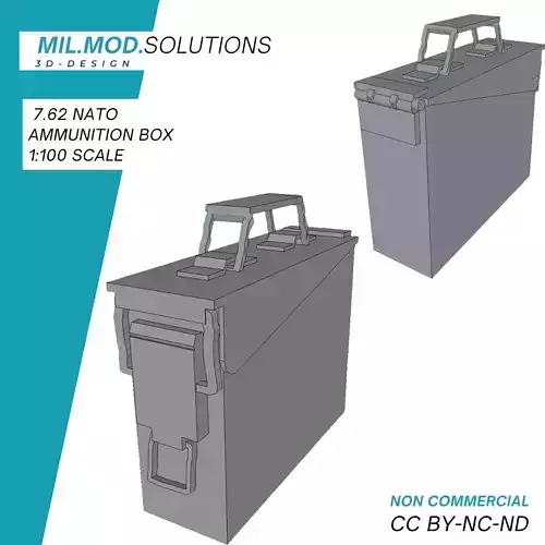 7 62 mm Munitionsbox der Bundeswehr 3D print model
