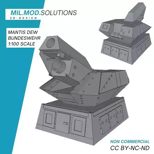 MANTIS DEW Flugabwehrsystem Bundeswehr 3D print model