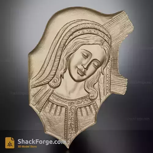 3D STL Virgin Mary