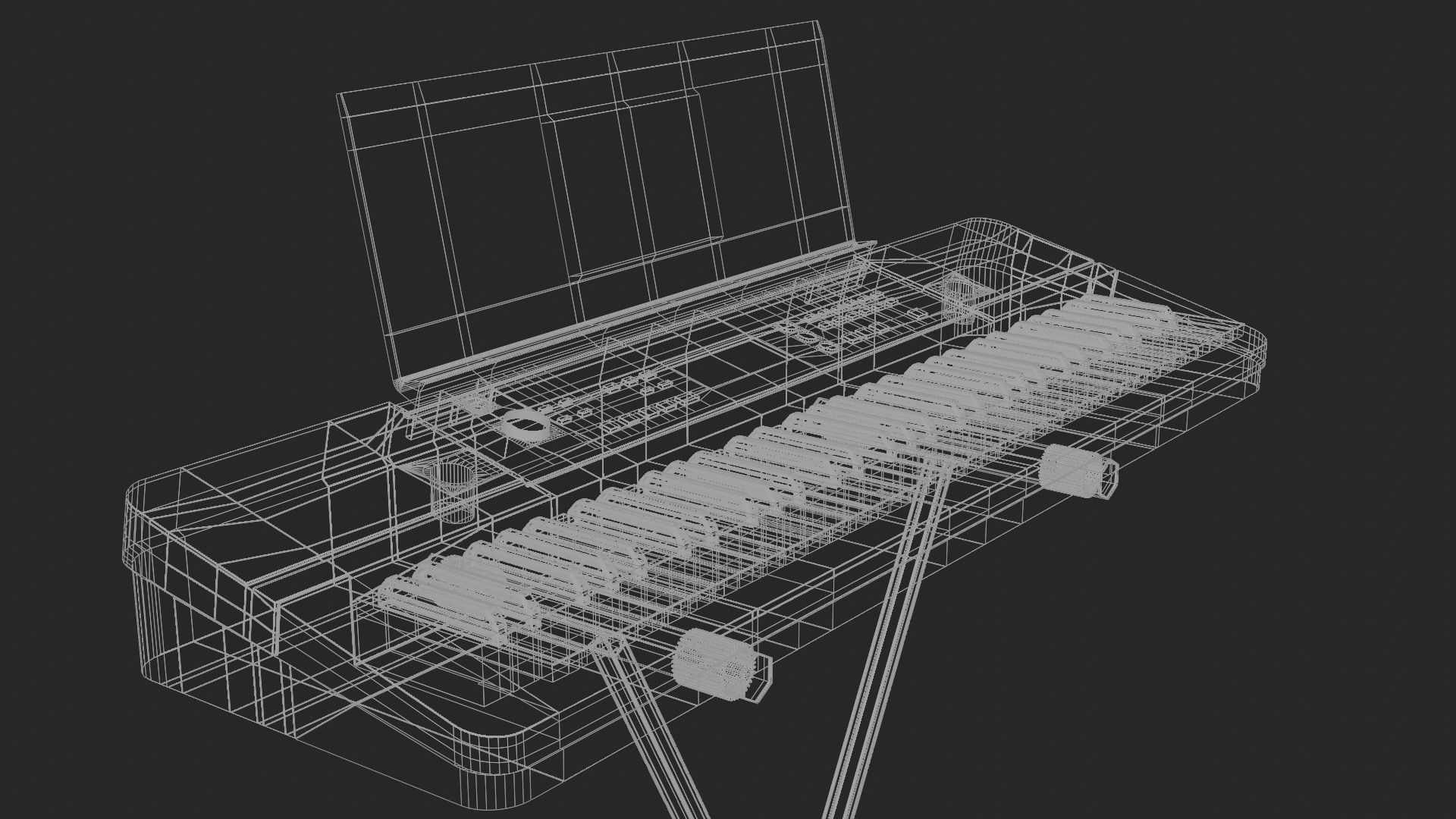 3D Digital Keyboard 3D model_2