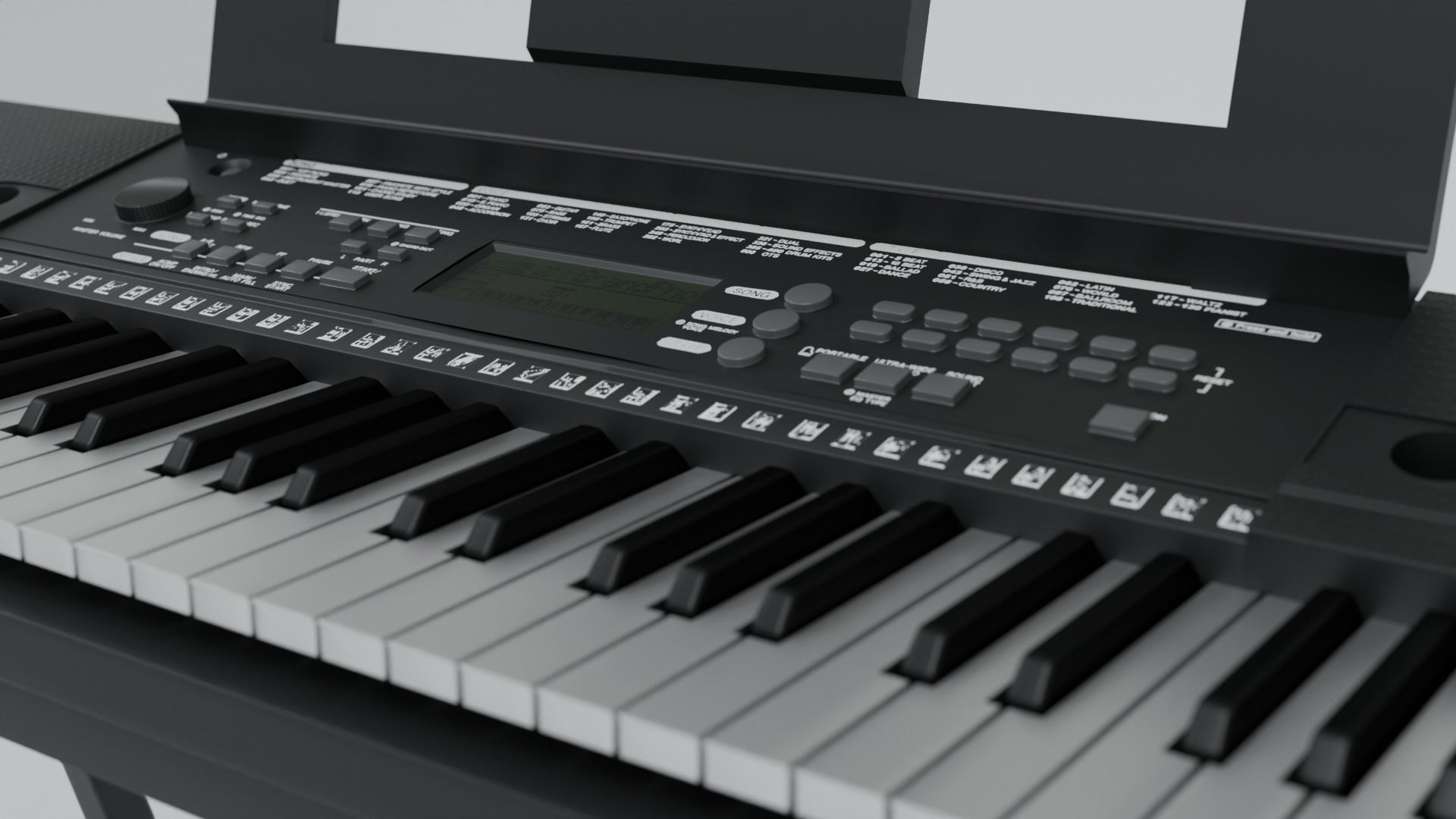 3D Digital Keyboard 3D model_1